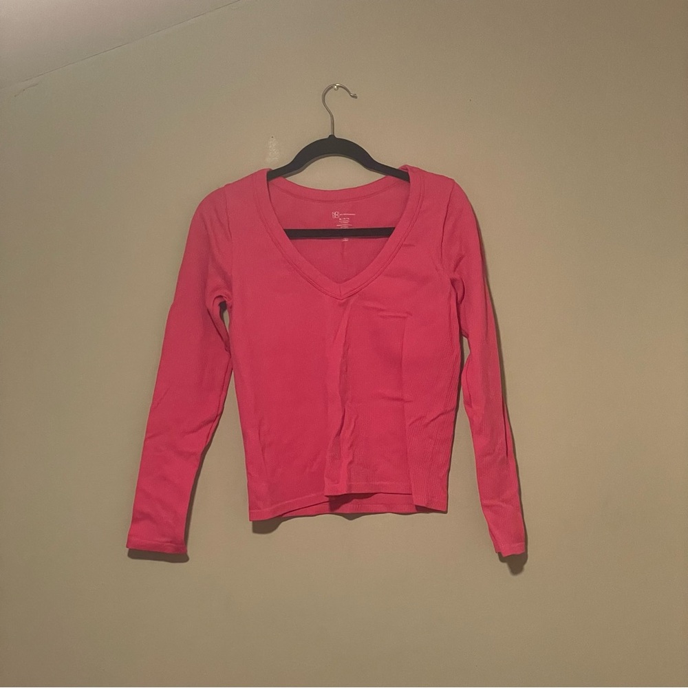 No Boundaries Pink Long Sleeve Tee